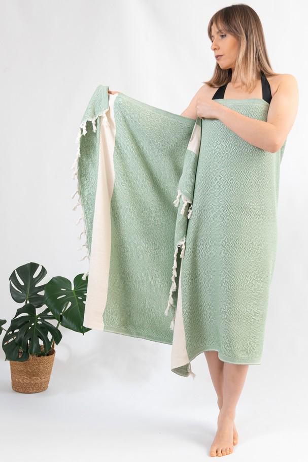 Рушник пляжний Peshtemal Elmas 100х180 см Зелений (26498191) - фото 7