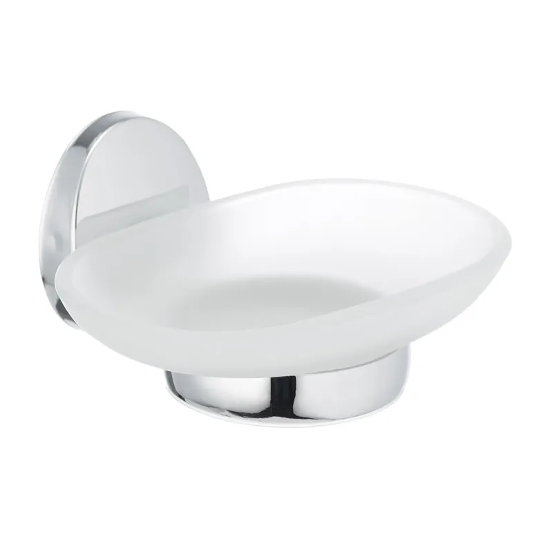 Мыльница стеклянная Zerix LR3302 настенная 9х14 см