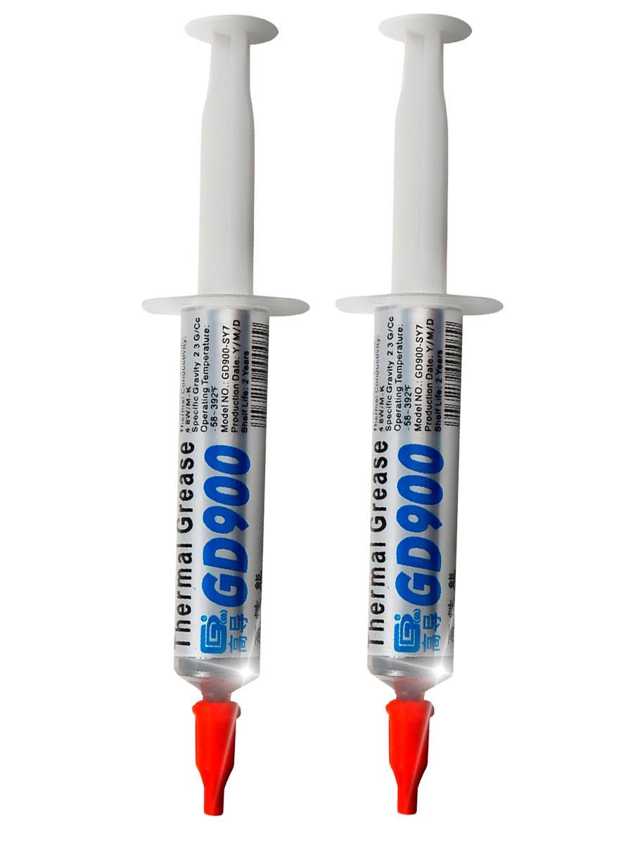 Термопаста для процессоров и видеокарт Thermal Grease GD900 3г в шприце 2шт. (28747833)