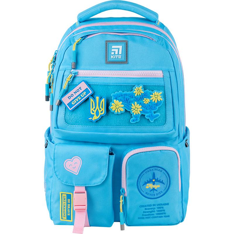 Рюкзак KITE Education teens 42x29x17 см 17 л Блакитний (K24-2587M-6)
