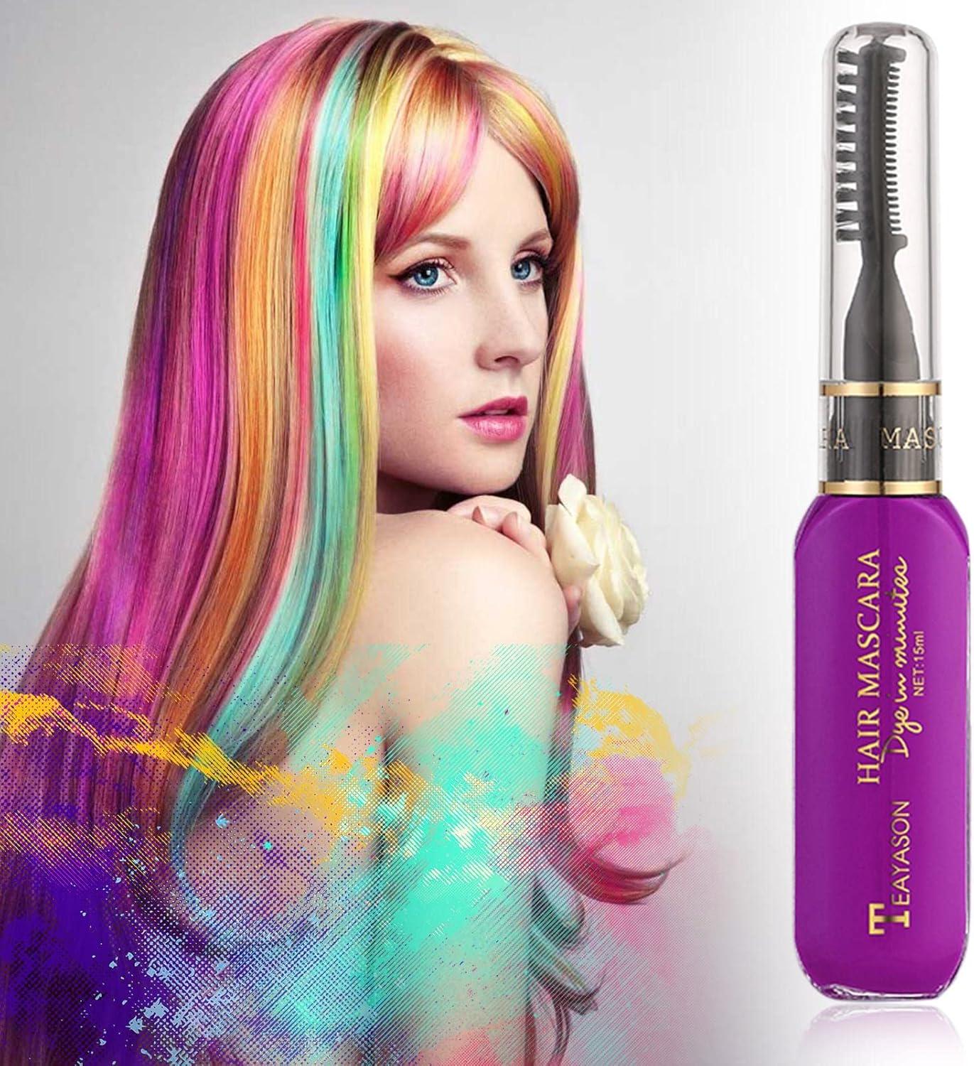 Фарба для волосся тимчасова що змивається Rose Purple 10 - фото 2 Фарба для волосся тимчасова що змивається Rose Purple 10 - фото 2