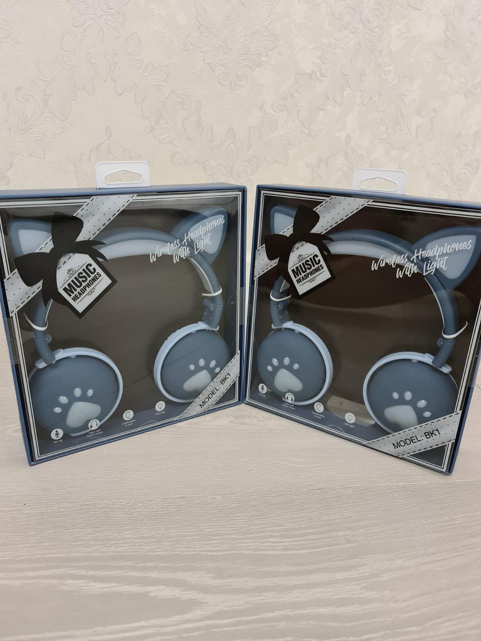 Наушники беспроводные детские CAT ВК-1 LED Синий (26389246) - фото 10 Наушники беспроводные детские CAT ВК-1 LED Синий (26389246) - фото 10