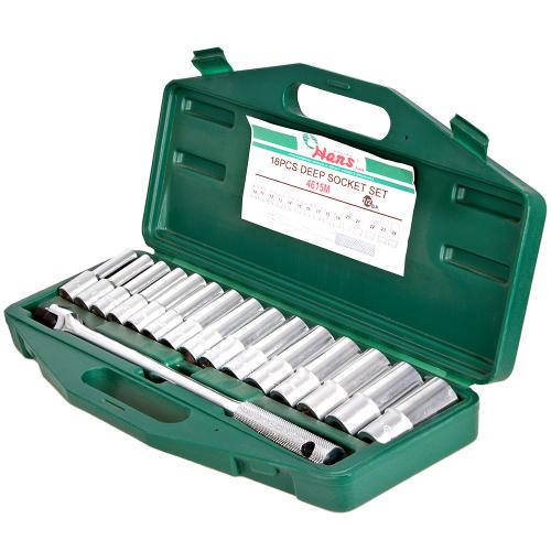 Набор глубоких головок Hans 1/2" 4615 16 пр.