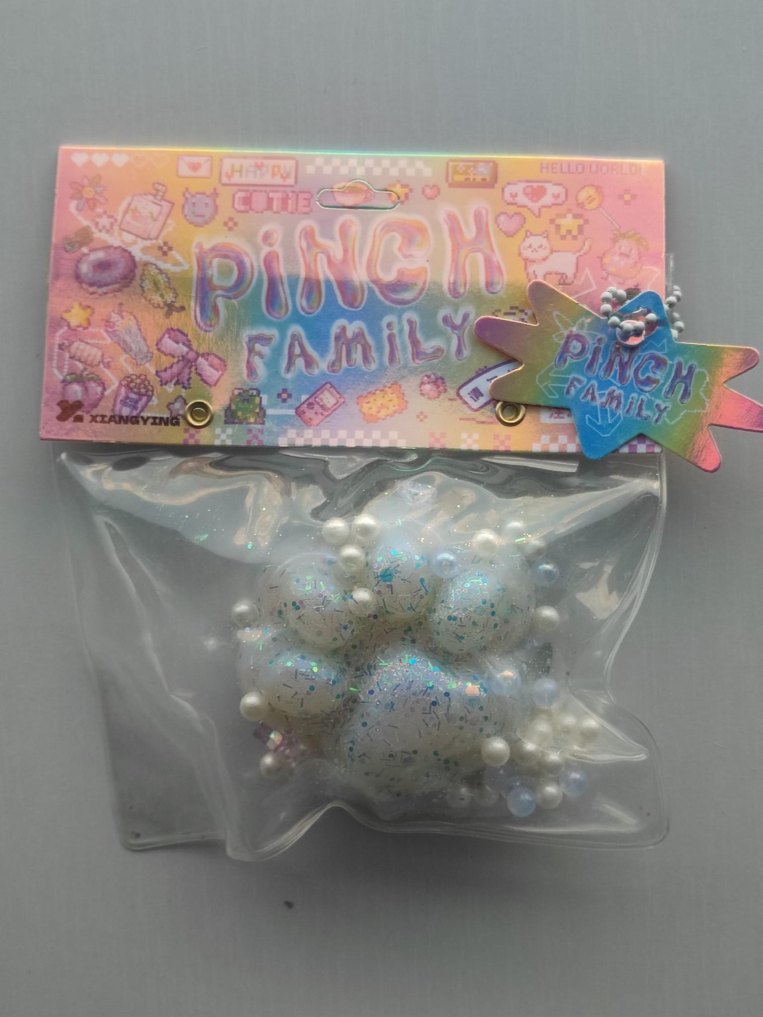 Іграшка антистрес сквіш котяча лапка перламутрова 7х6 см Світло-блакитний (2795P)