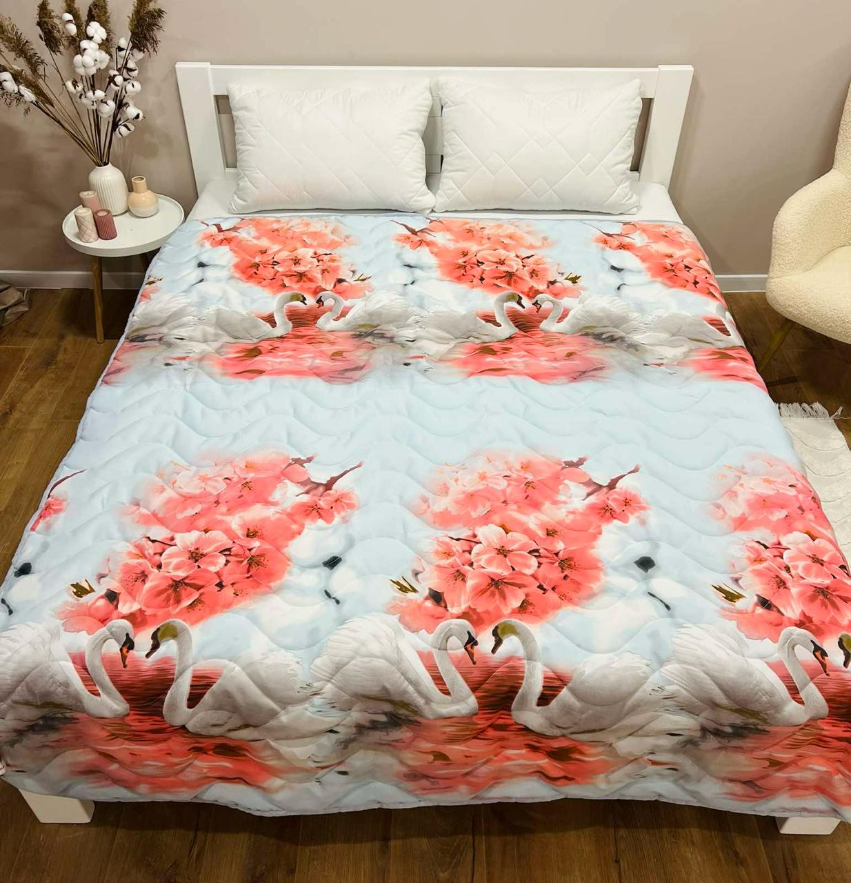 Одеяло летнее двухстороннее с рисунком двуспальное 180x210 см Серый (27455735) - фото 5 Одеяло летнее двухстороннее с рисунком двуспальное 180x210 см Серый (27455735) - фото 5