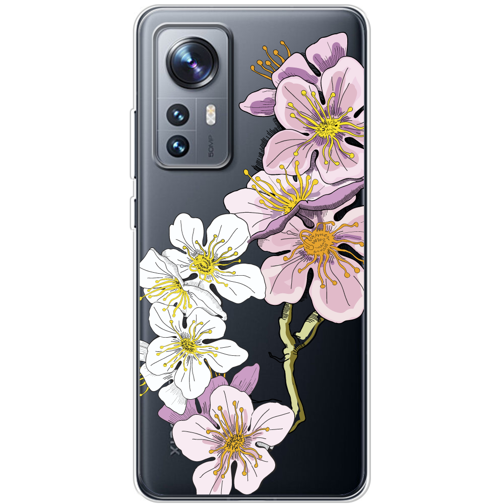 Чохол BoxFace Xiaomi 12 / 12X Cherry Blossom Прозорий силікон (44529-cc4-44529)