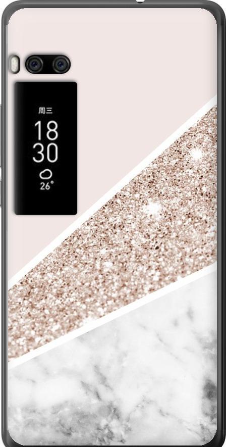 Чехол на Meizu Pro 7 Plus Пастельный мрамор (4342u-1131-42517)