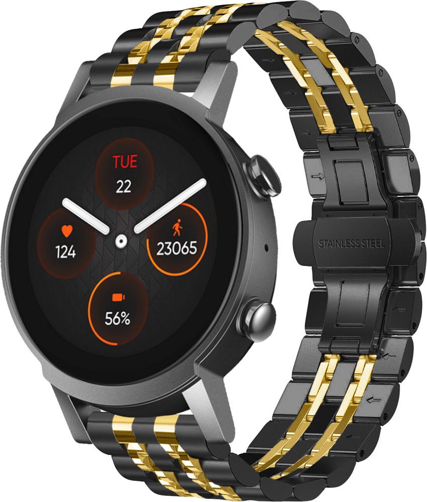 Браслет металлический Spinye Line для Mobvoi TicWatch E3 Black Gold (29043-02)