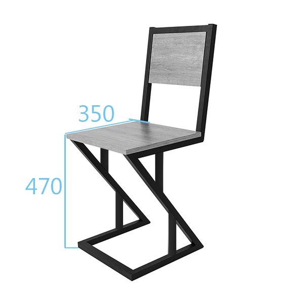 Стул барный StepLoft Bar-chair-111 каркас металлический (18244323) - фото 2