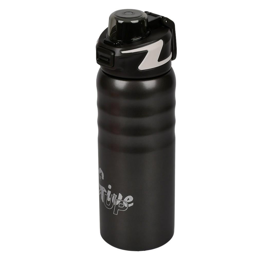 Термос-бутылка Cold Hot Up двойные стенки 800 мл Черно-белый (MT-5360)