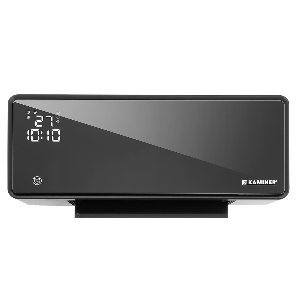 Нагрівач-повітряна завіса KAMINER 26399 Wi-Fi настінний пульт ДК 2000 Вт Black (26399)