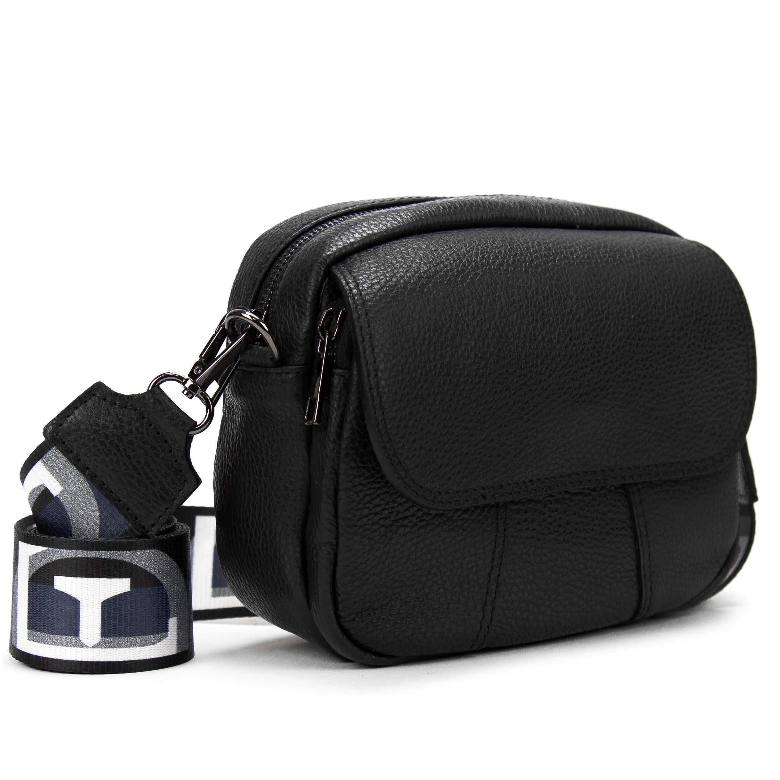 Жіноча сумка з широким ремінцем Royal Bag F-IT-066A Чорний (6176)