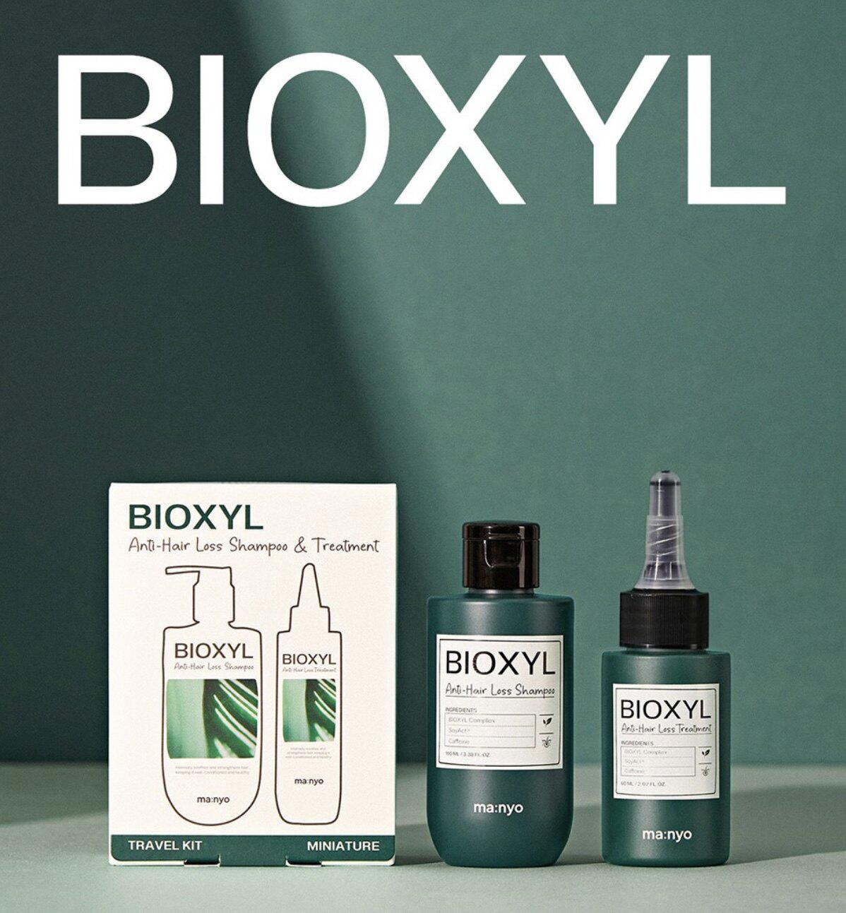 Набор против выпадения волос Manyo Bioxyl Anti-Hair loss Shampoo & Treatment 100/60 мл (1796842031) - фото 2