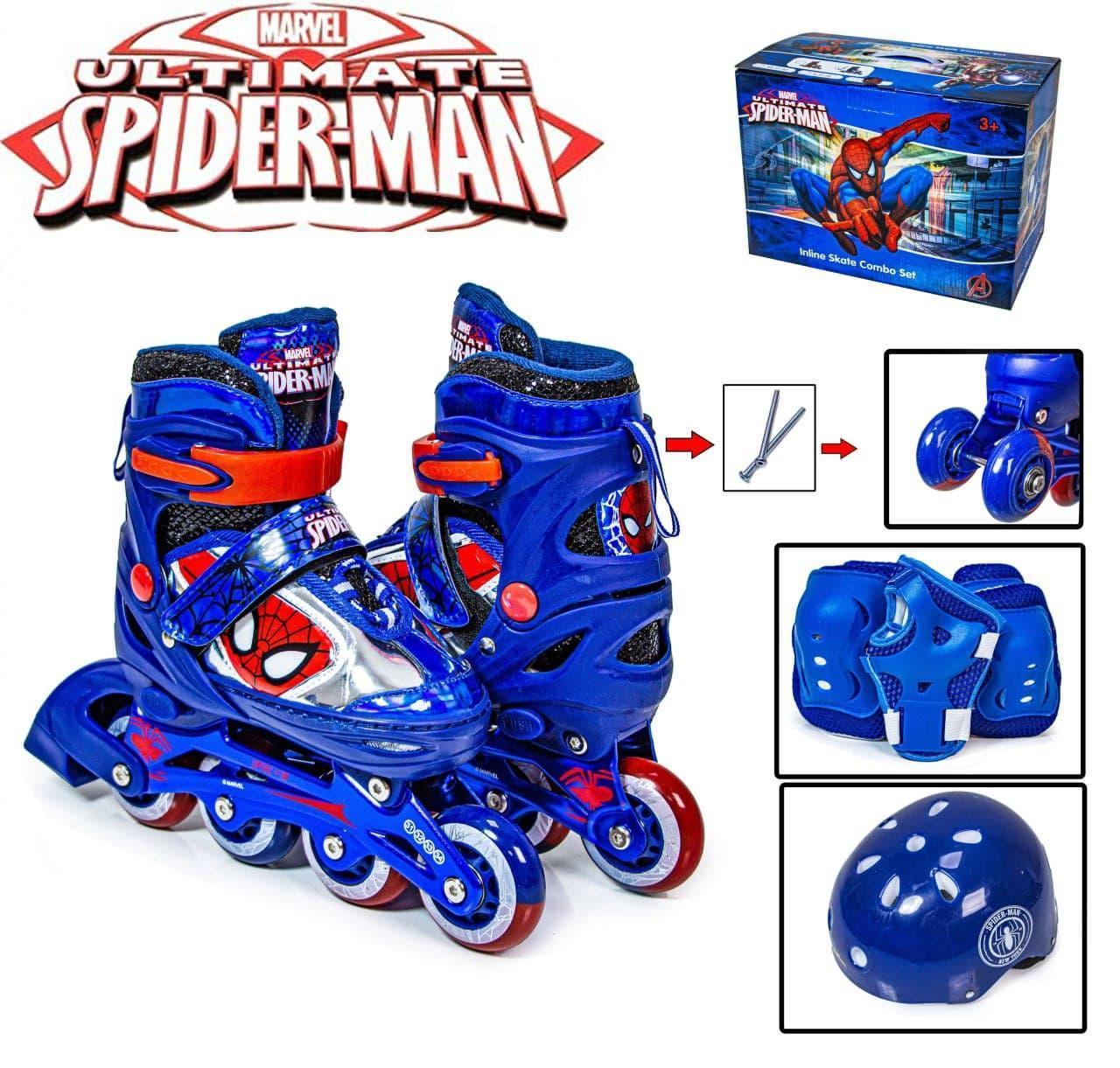 Комплект роликів і захист Marvel Spider Man р. 35-38 (2111098456) - фото 2
