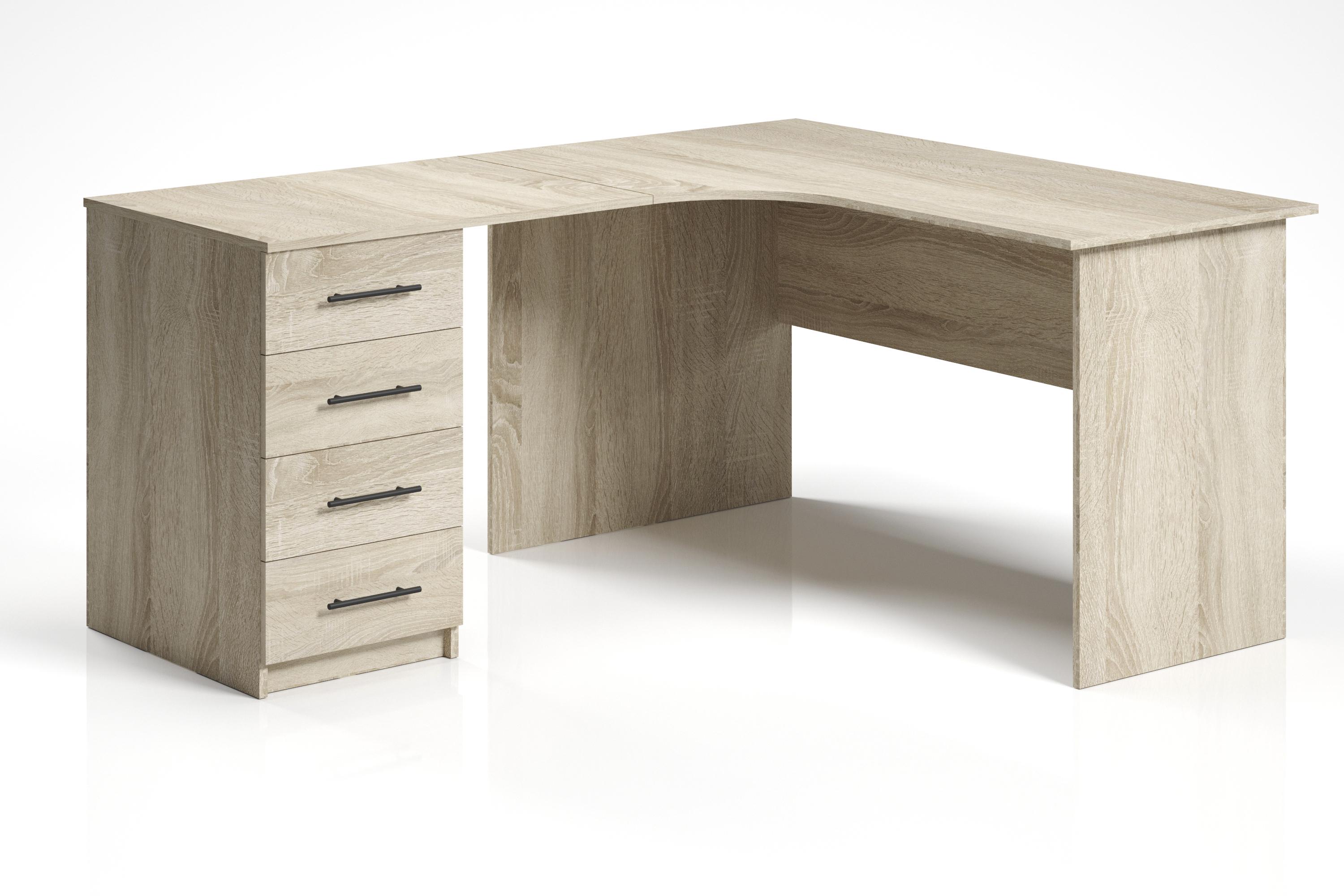 Письмовий стіл кутовий ОП-201+404+302 Orange-Line Дуб Сонома (404428)