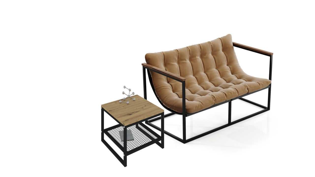 Комплект меблів диван/стіл Чорний (28165012)