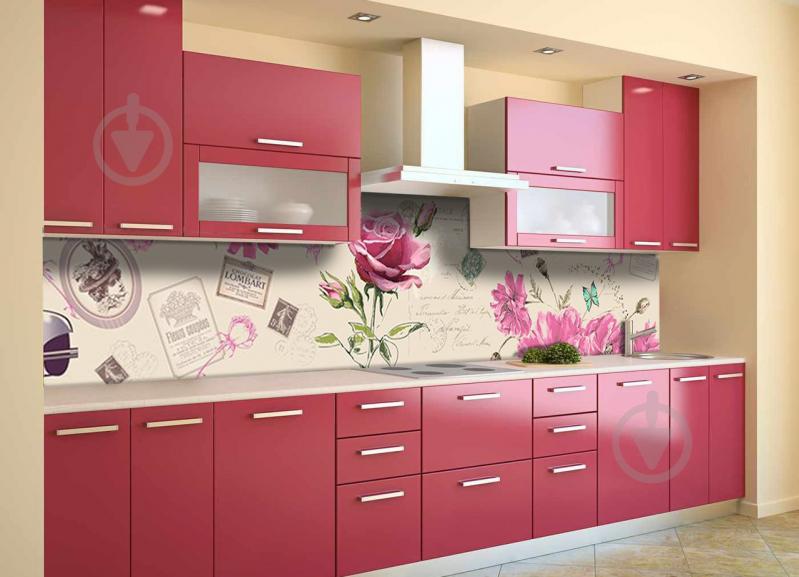 Скинали на кухню Zatarga «Роза Гламур» 650х2500 мм виниловая 3Д наклейка кухонный фартук самоклеящаяся Z180762/1 Скинали на кухню Zatarga «Роза Гламур» 650х2500 мм виниловая 3Д наклейка кухонный фартук самоклеящаяся Z180762/1