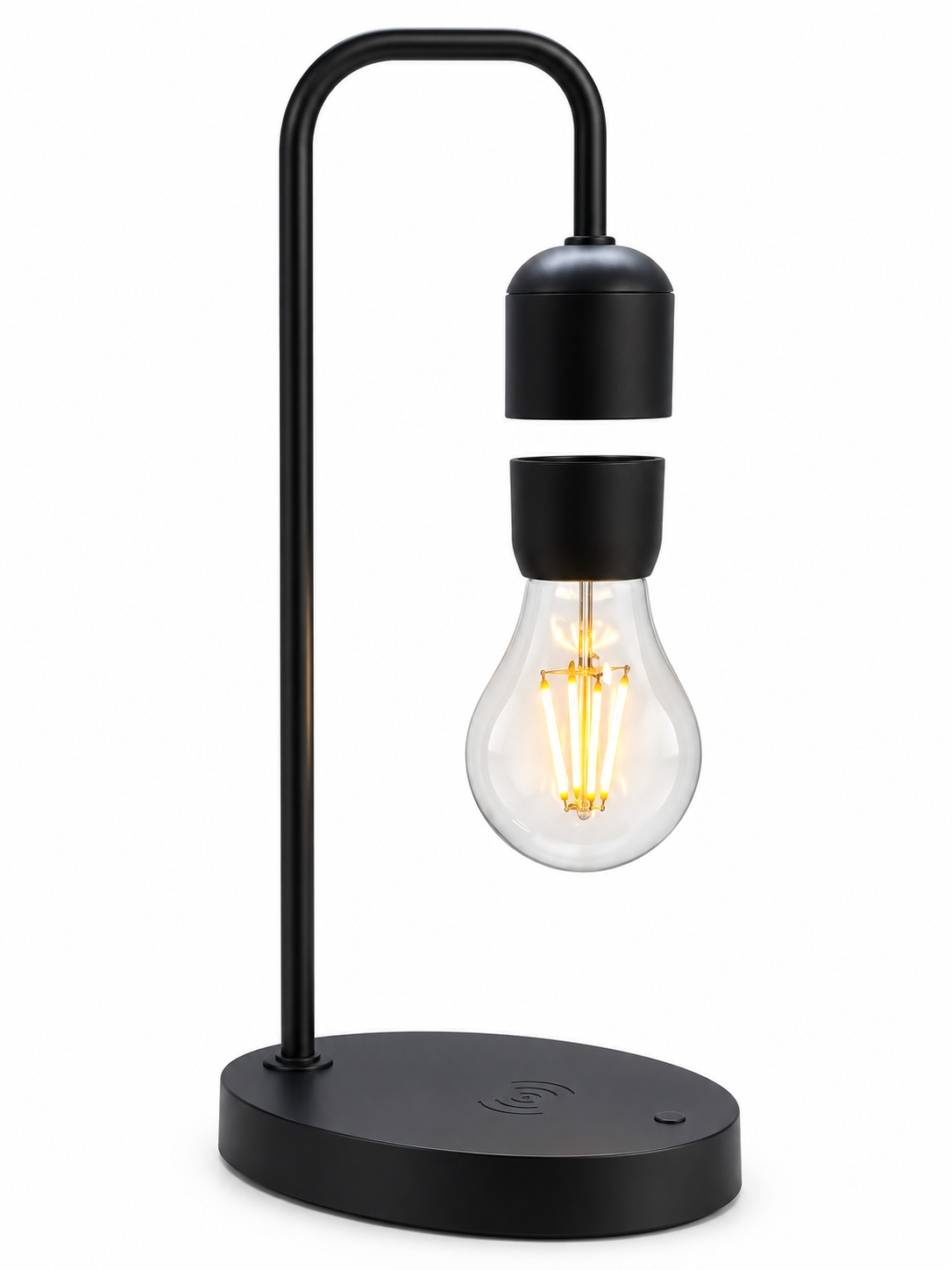 Настольная LED-лампа антигравитационная с беспроводной зарядкой 10W Черный (49675927)
