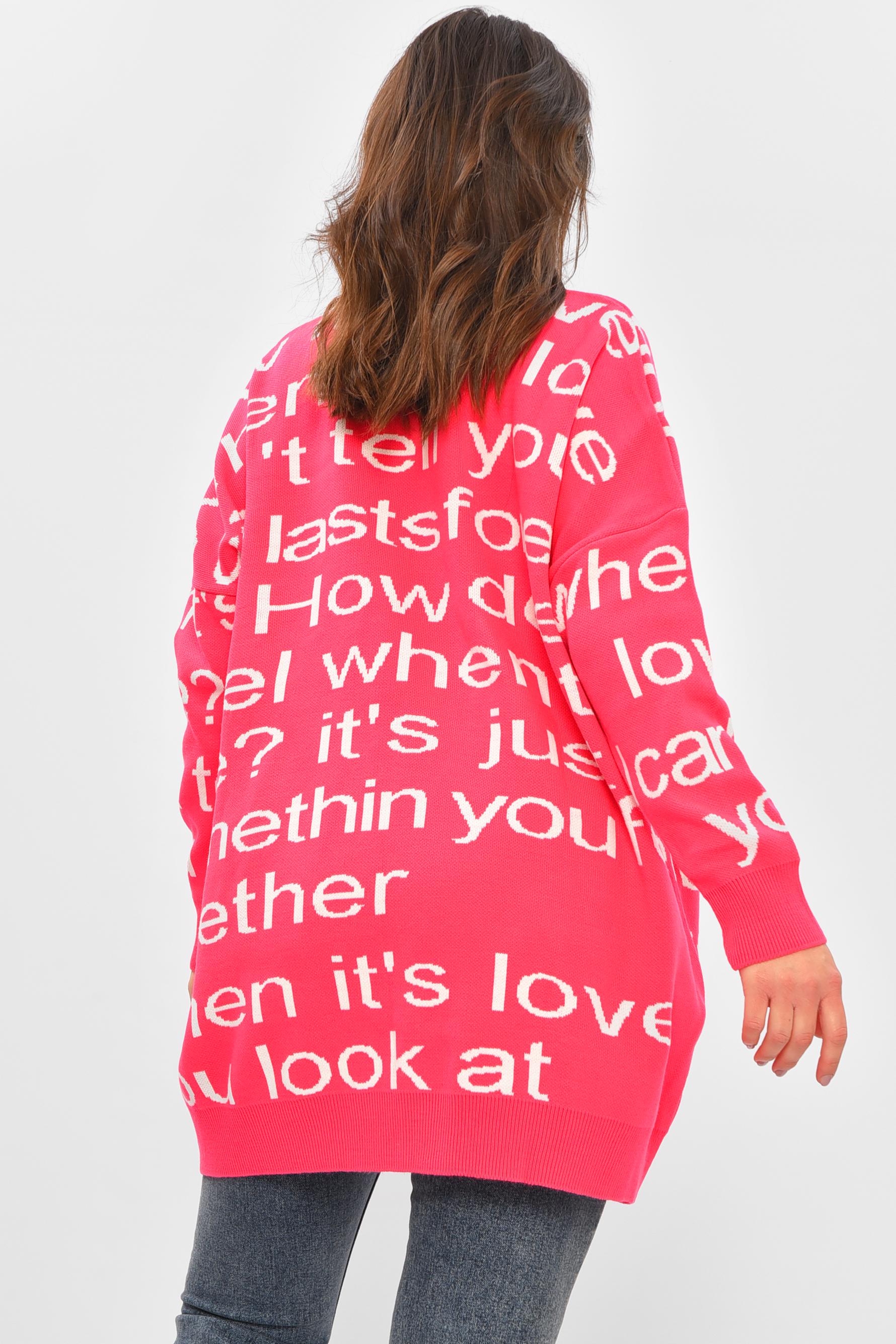 Светр жіночий 207384 з принтом 3XL-4XL Рожевий (207384_!339323_52-54) - фото 3 Светр жіночий 207384 з принтом 3XL-4XL Рожевий (207384_!339323_52-54) - фото 3