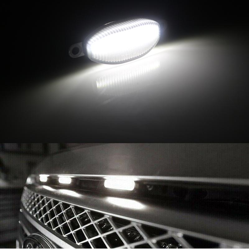 Габаритні вогні решітки радіатора 24В Білий (4628) - фото 8