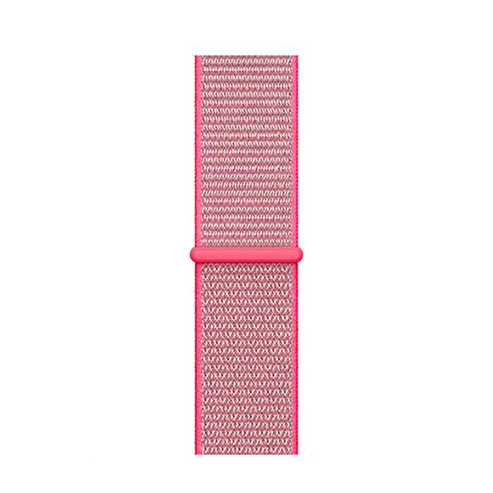 Ремешок CDK для Apple Watch 41 мм Series 7/8/9 Nylon Sport Loop Hot pink (08883) - фото 2