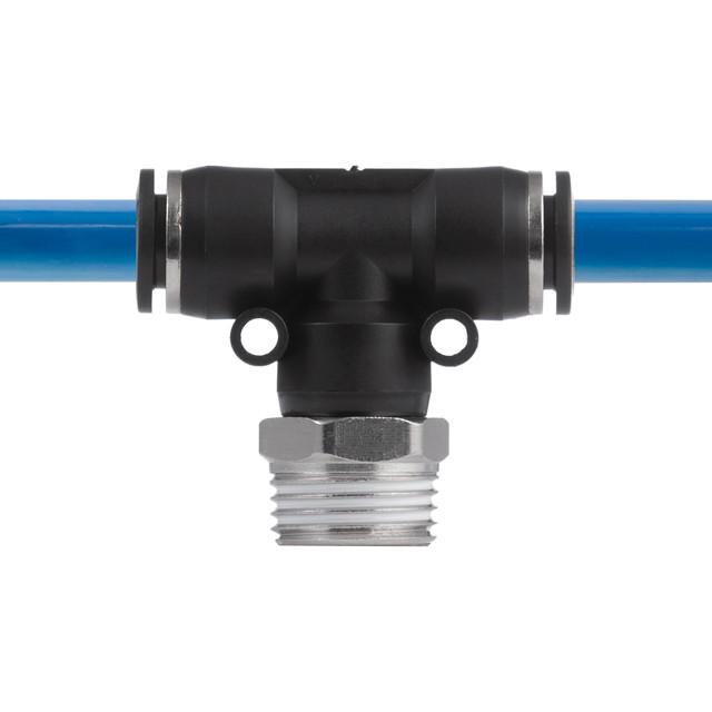 Соединение цанговое для шлангов Intertool PT-2363 T-образное 10x10 мм 1/2" резьба (130332) - фото 4 Соединение цанговое для шлангов Intertool PT-2363 T-образное 10x10 мм 1/2" резьба (130332) - фото 4