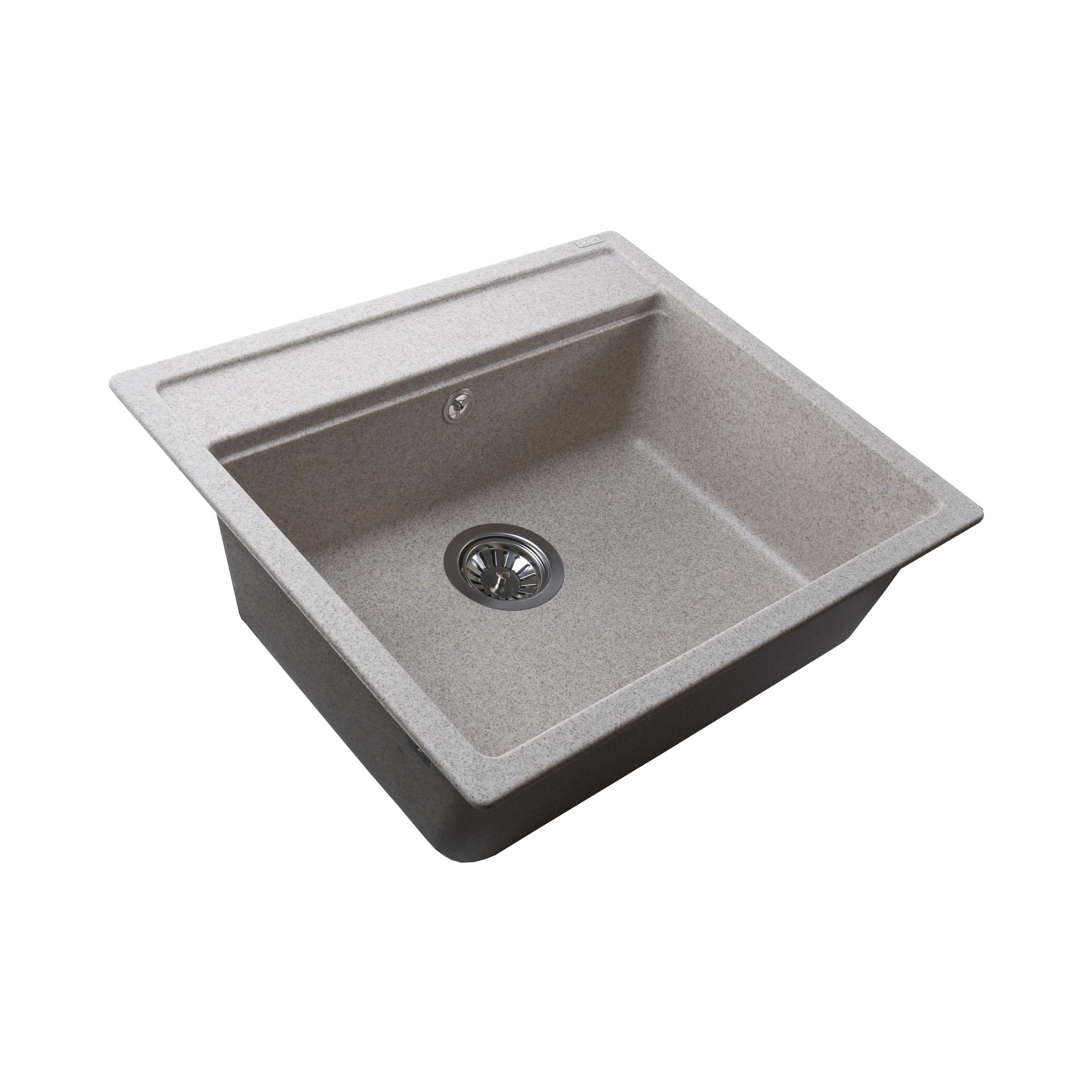 Мийка кухонна Globus Lux 000022408 гранітна прямокутна 570x510 мм Бежевий (25953071) - фото 3 Мийка кухонна Globus Lux 000022408 гранітна прямокутна 570x510 мм Бежевий (25953071) - фото 3