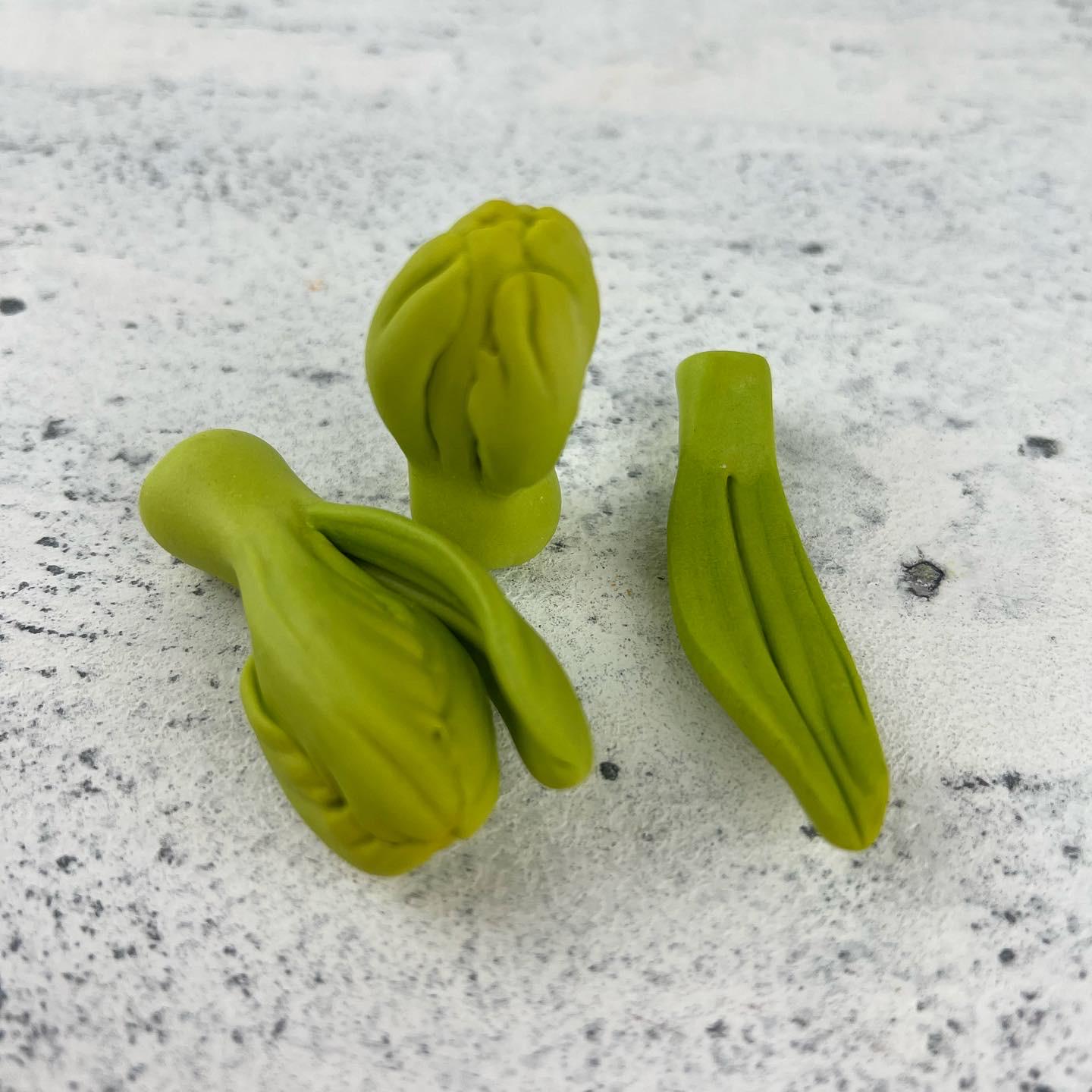 Молд силиконовый Альстромерия Бутоны и листик 3 шт. (8888)