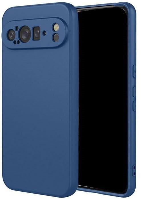 Силиконовый чехол для Google Pixel 9 Pro XL (с микрофиброй внутри) Темно-синий