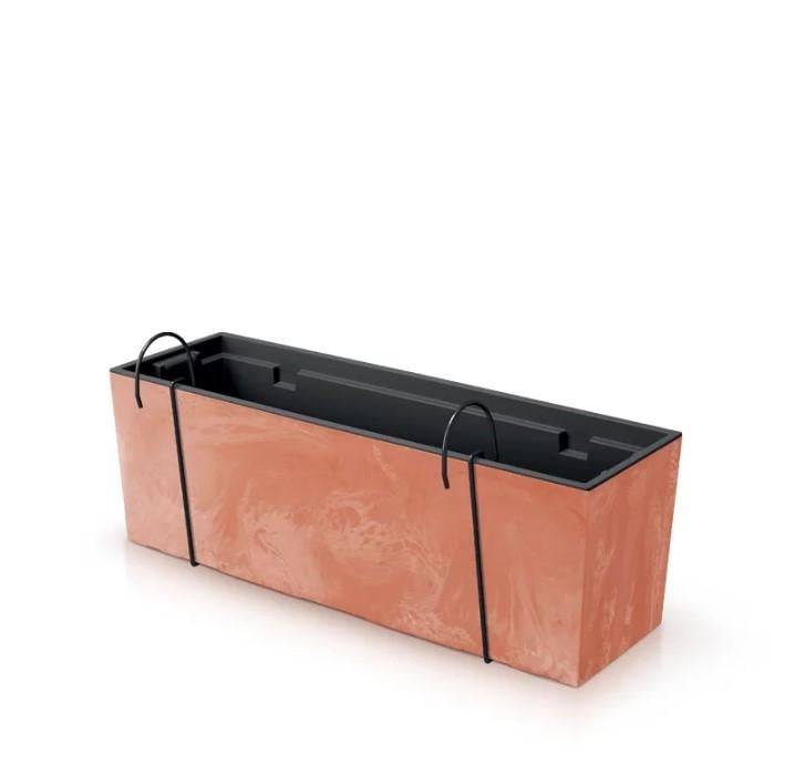 Балконный ящик Prosperplast подвесной Urbi Case Beton Effect 60 см Терра мраморный (DUC600EW-R624)