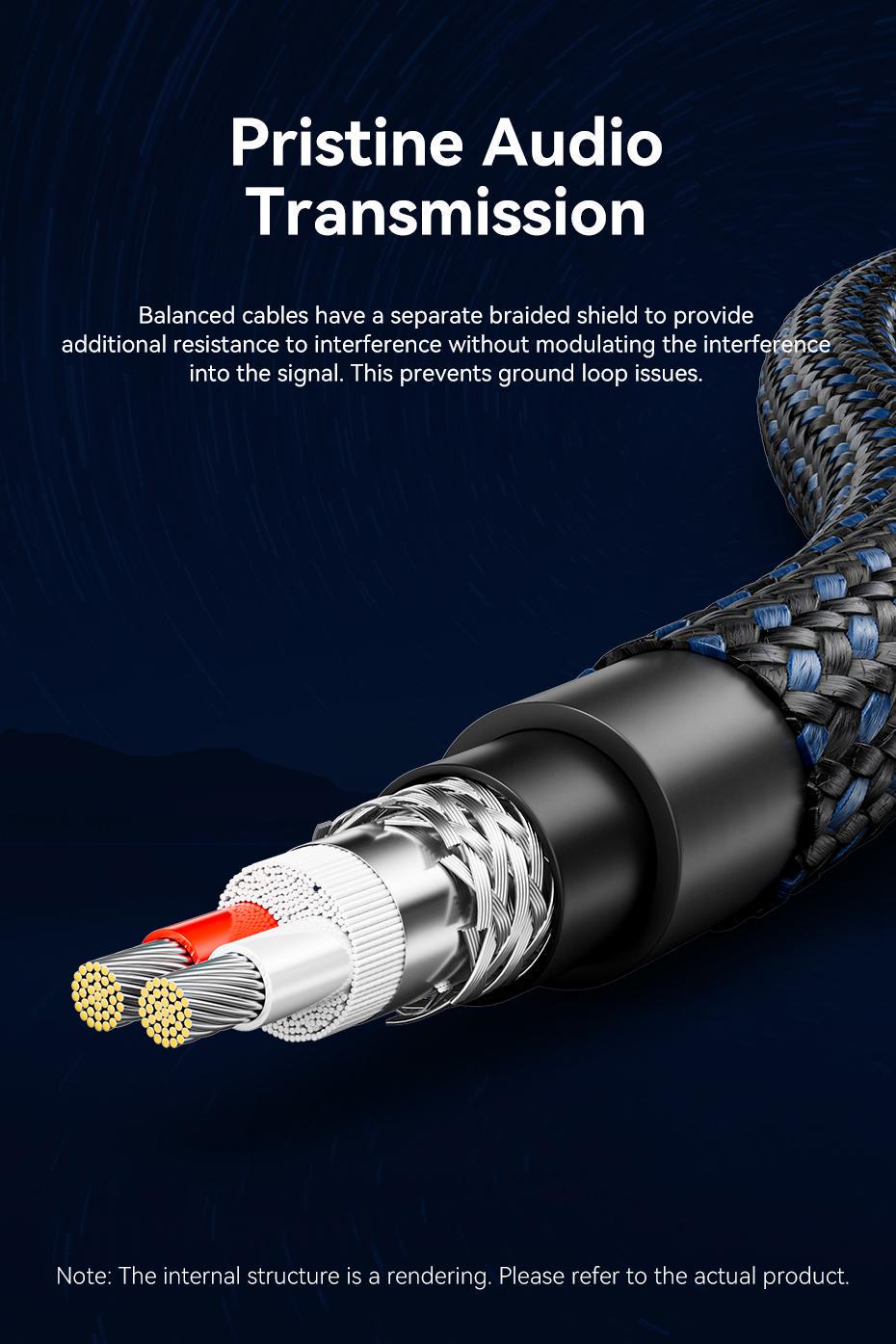 Кабель мікрофонний Vention XLR 5 м Балансний посріблена мідь OFC потрійне екранування 5 м Синій (BLALJ) - фото 6 Кабель мікрофонний Vention XLR 5 м Балансний посріблена мідь OFC потрійне екранування 5 м Синій (BLALJ) - фото 6
