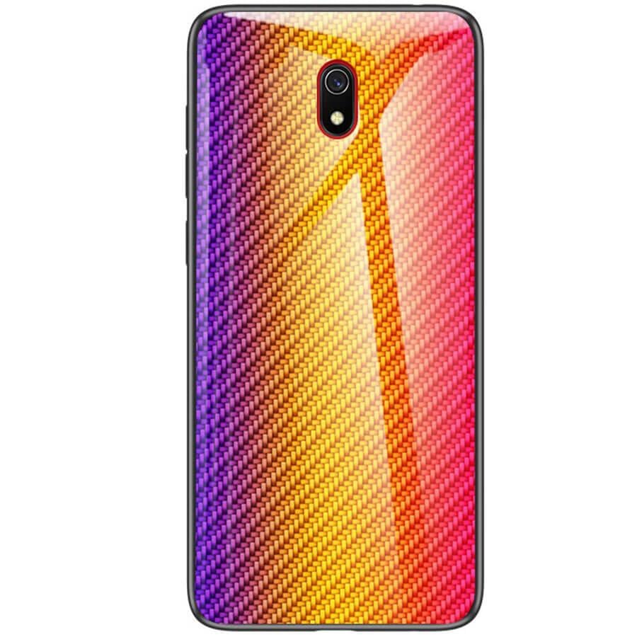 TPU + Glass чохол Twist для Xiaomi Redmi 8a Помаранчевий - фото 2