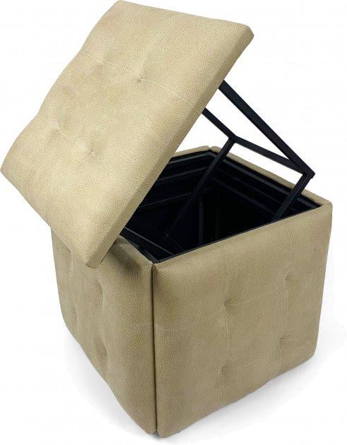 Пуф трансформер Luxury CARTAGENA 5в1 Бежевый антикоготь (9356430) - фото 3 Пуф трансформер Luxury CARTAGENA 5в1 Бежевый антикоготь (9356430) - фото 3