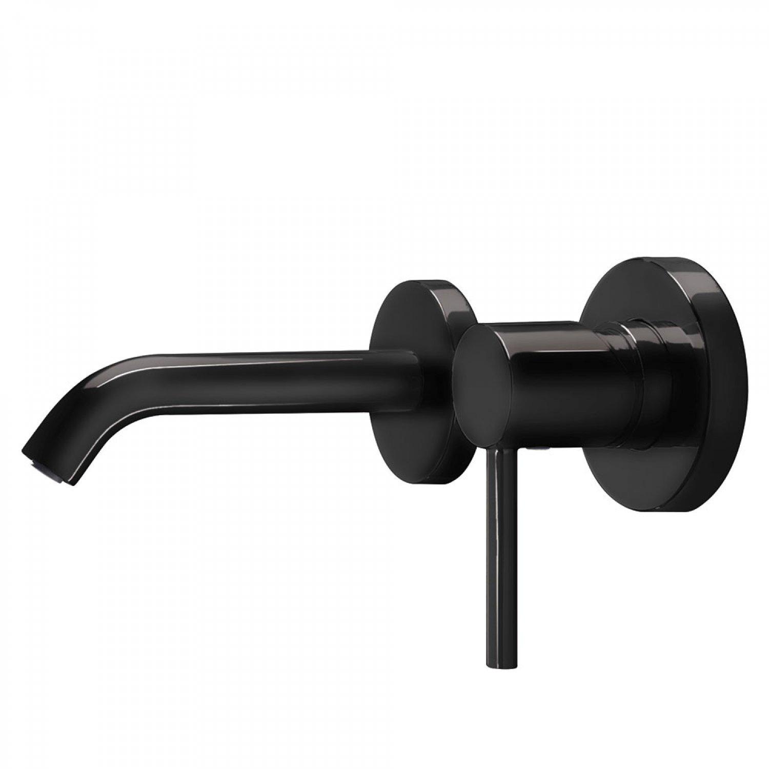 Смеситель для умывальника Tres Study Exclusive 26220080TNE настенный однорычажный Черный (141746)