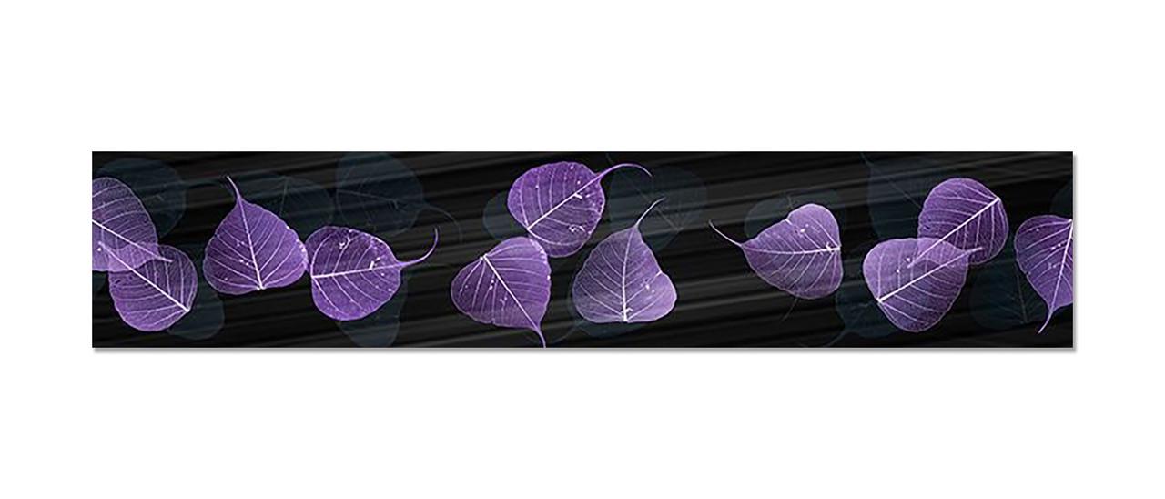 Наклейка виниловая на кухню Zatarga Фиолетовые Листья 600х3000 мм (1283915563)