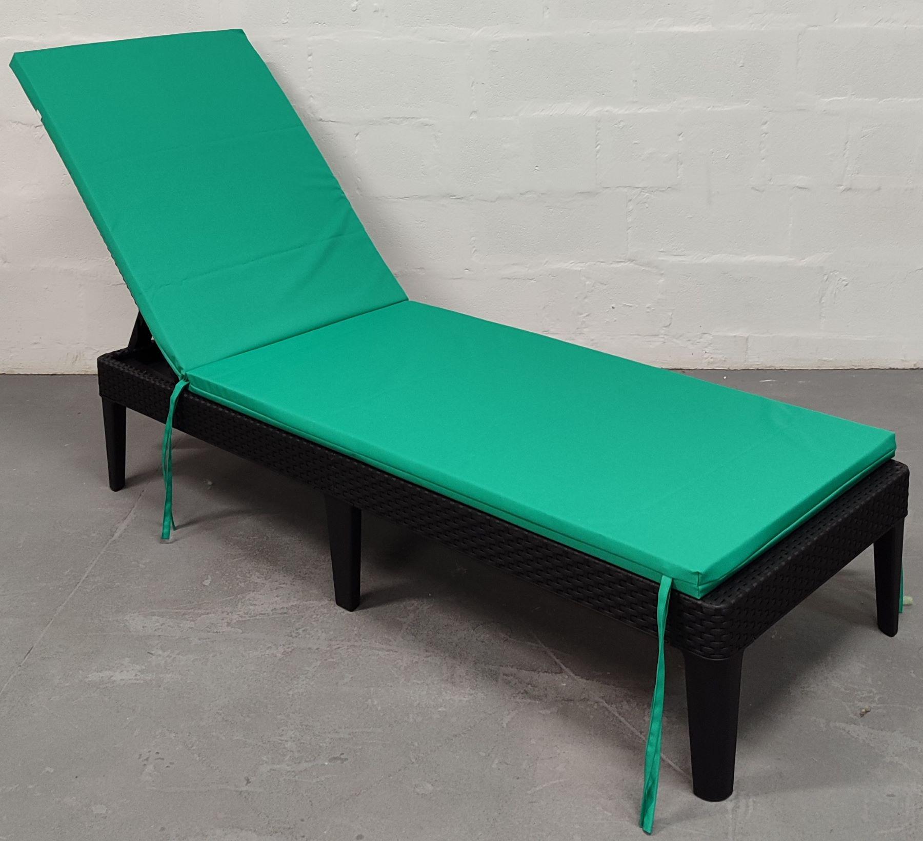 Матрас для шезлонга eGarden RIO 195x58x4 см Изумрудный (5744) - фото 2 Матрас для шезлонга eGarden RIO 195x58x4 см Изумрудный (5744) - фото 2