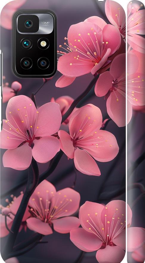 Чехол на Xiaomi Redmi 10 Пурпурная сакура (6075m-2488-42517)