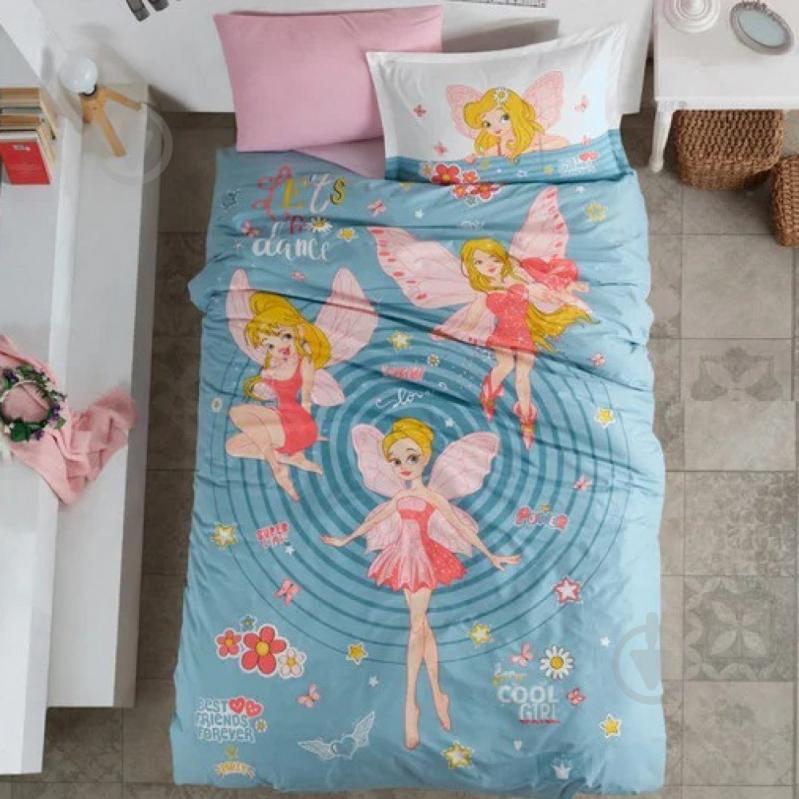 Постільна білизна Aran Clasy Power Girl 160x220 Рожевий з блакитним