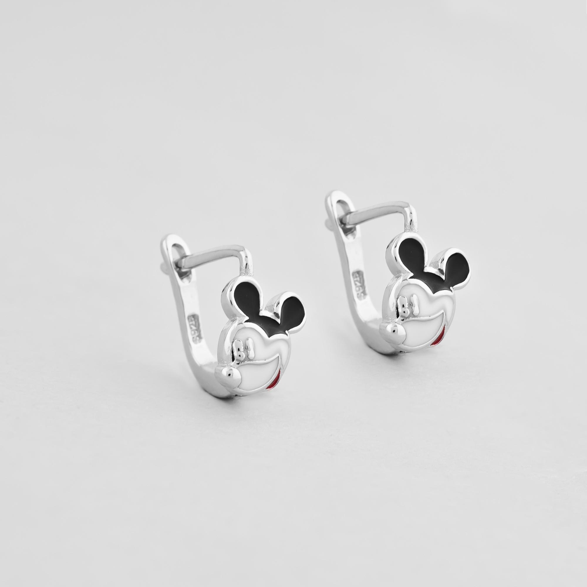 Серебряные серьги Minimal Мики (14376)