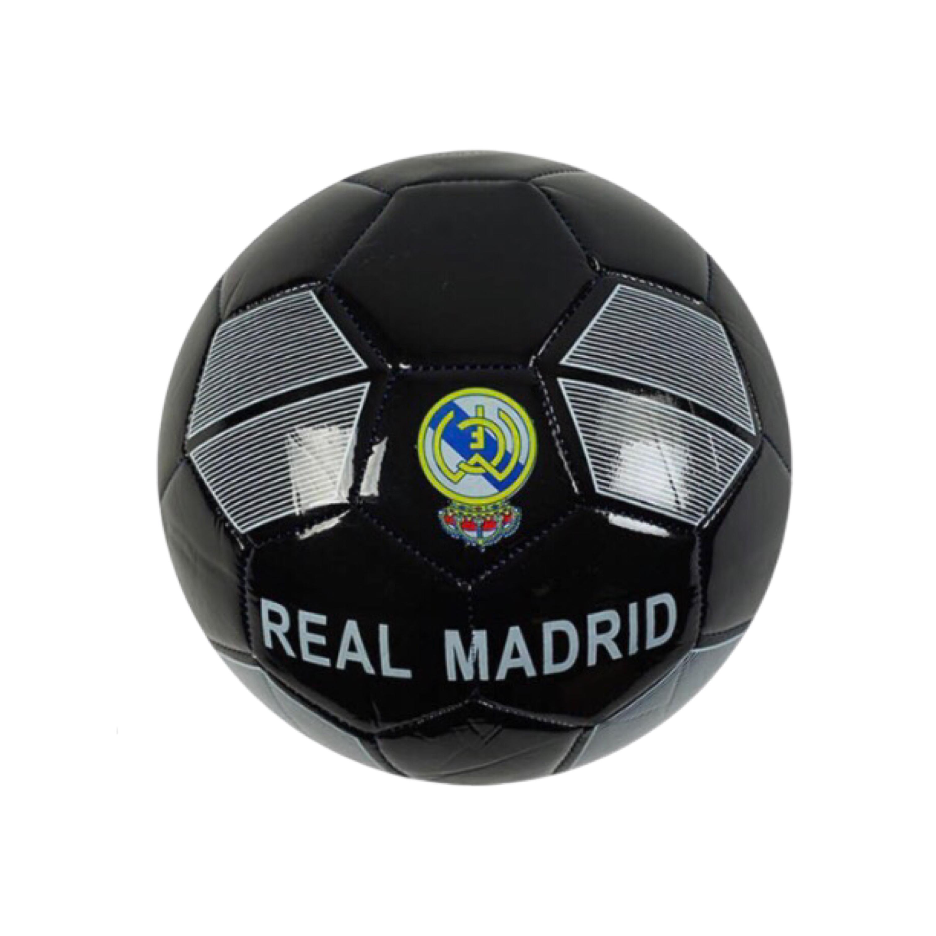 Футбольный мяч №5 мягкий PVC 330-350 г Real Madrid Черный (C 62411-4)