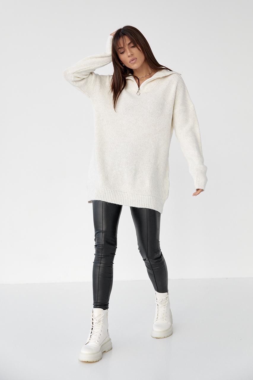 Туніка оверсайз L Молочний (9506343) - фото 3 Туніка оверсайз L Молочний (9506343) - фото 3