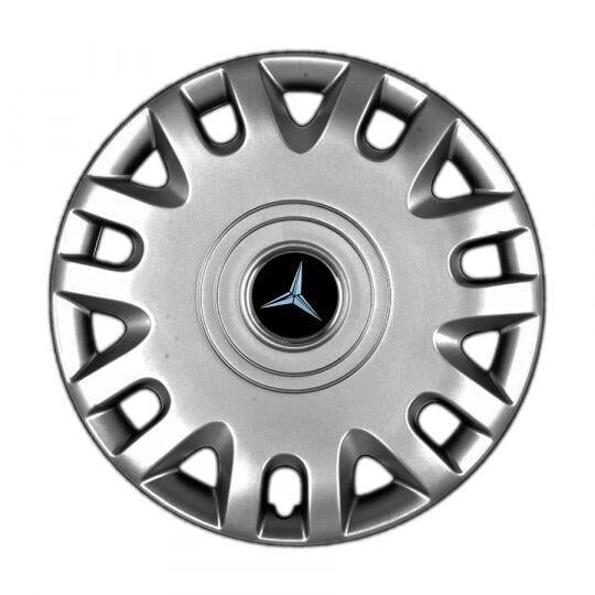 Автомобильные колпаки SKS 333 R15 с логотипом Mercedes 4 шт. Серебристый