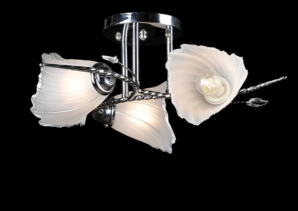 Люстра с плафонами Ray L6109/3 MIX FGD1/CR1 Хром (IR005684)