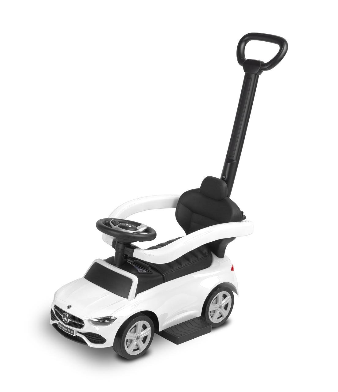 Машинка для катання Caretero Toyz Mercedes C-CLASS з батьківською ручкою White (2524984144)
