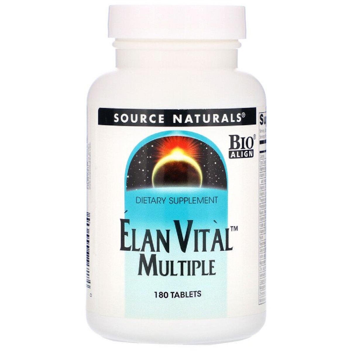 Мультивитамины Source Naturals Elan Vital Multiple 180 таблеток