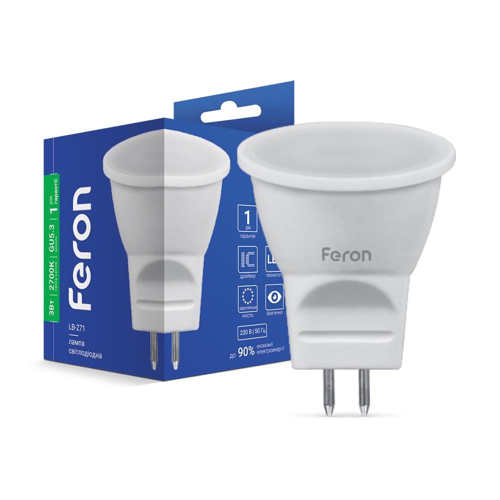 Светодиодная лампа Feron LB-271 MR11 3 Вт G5.3 2700K (14804)