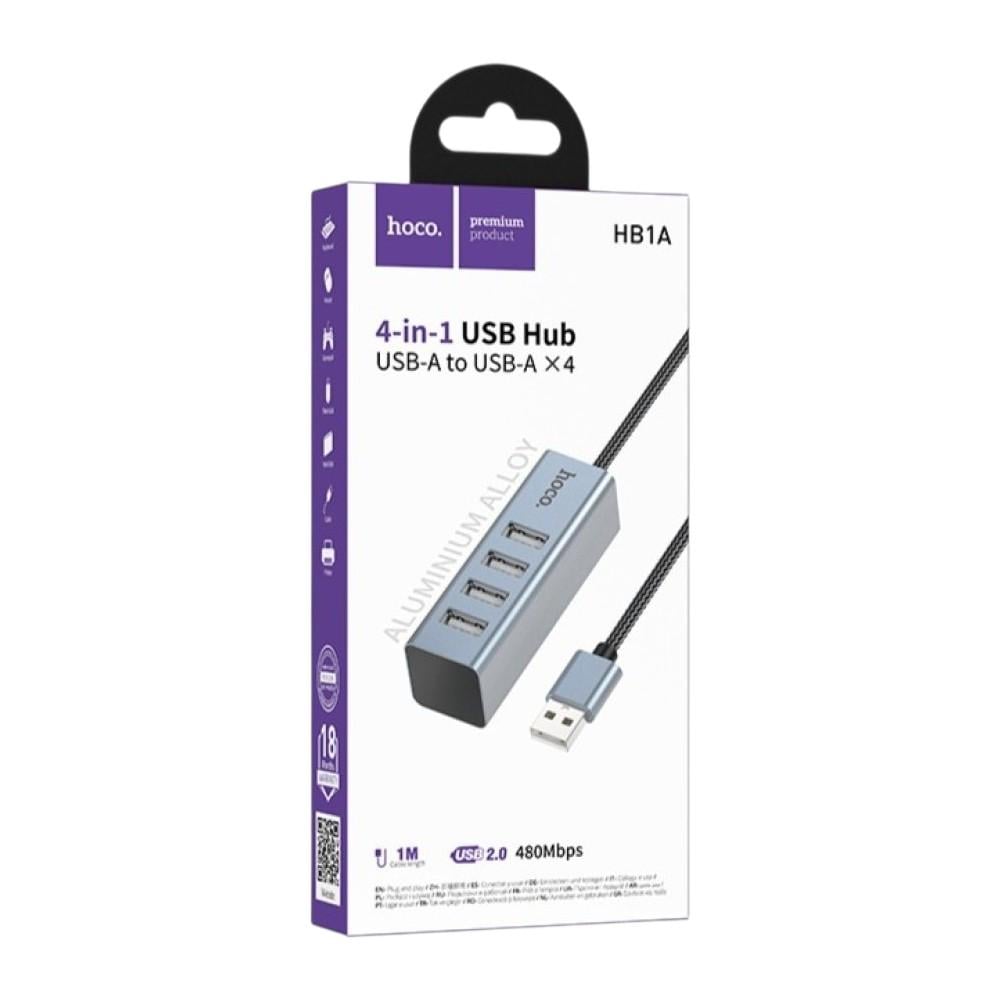 USB-хаб Hoco HB1A 4USB converter USB to 4хUSB 2.0