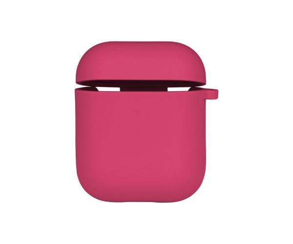 Чохол-футляр Silicone Case з мікрофіброю для Airpods 1/2 Shiny pink - фото 1