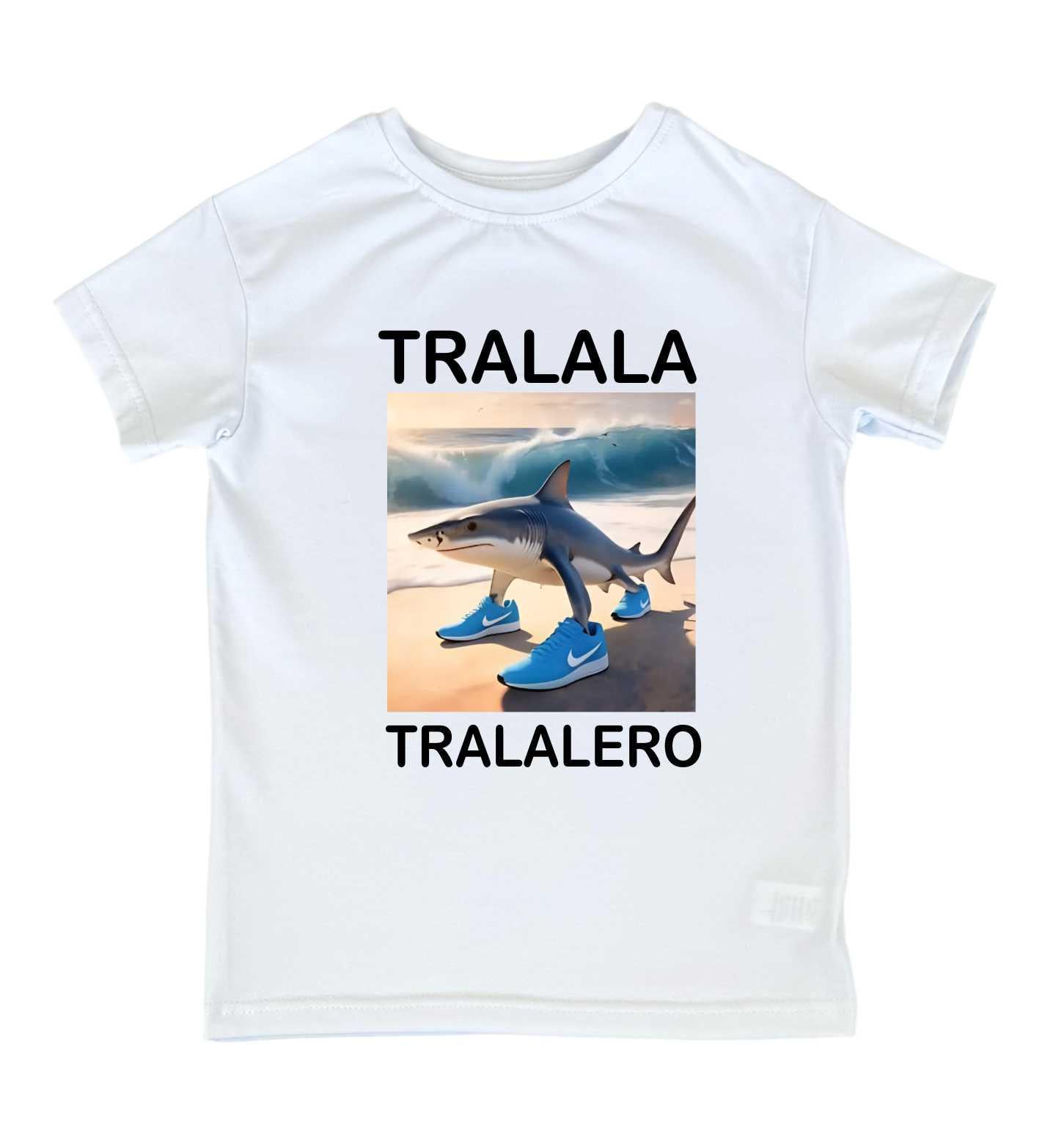 Футболка TM Spinogriz СПИ2025 "Tralala Tralalero" 128 см Білий (26409017)