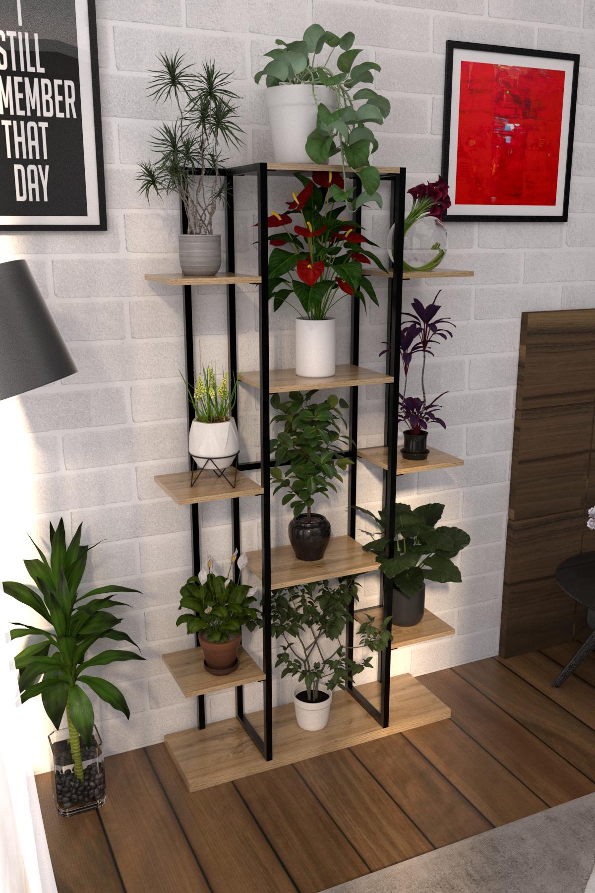 Подставка под цветы EcoLoft Лофт Сафлора DSP-1182 Дуб аппалачи (25715330)